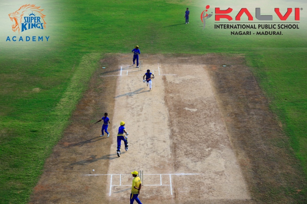 Kalvi International Public School Hosts Thrilling Cricket Match
