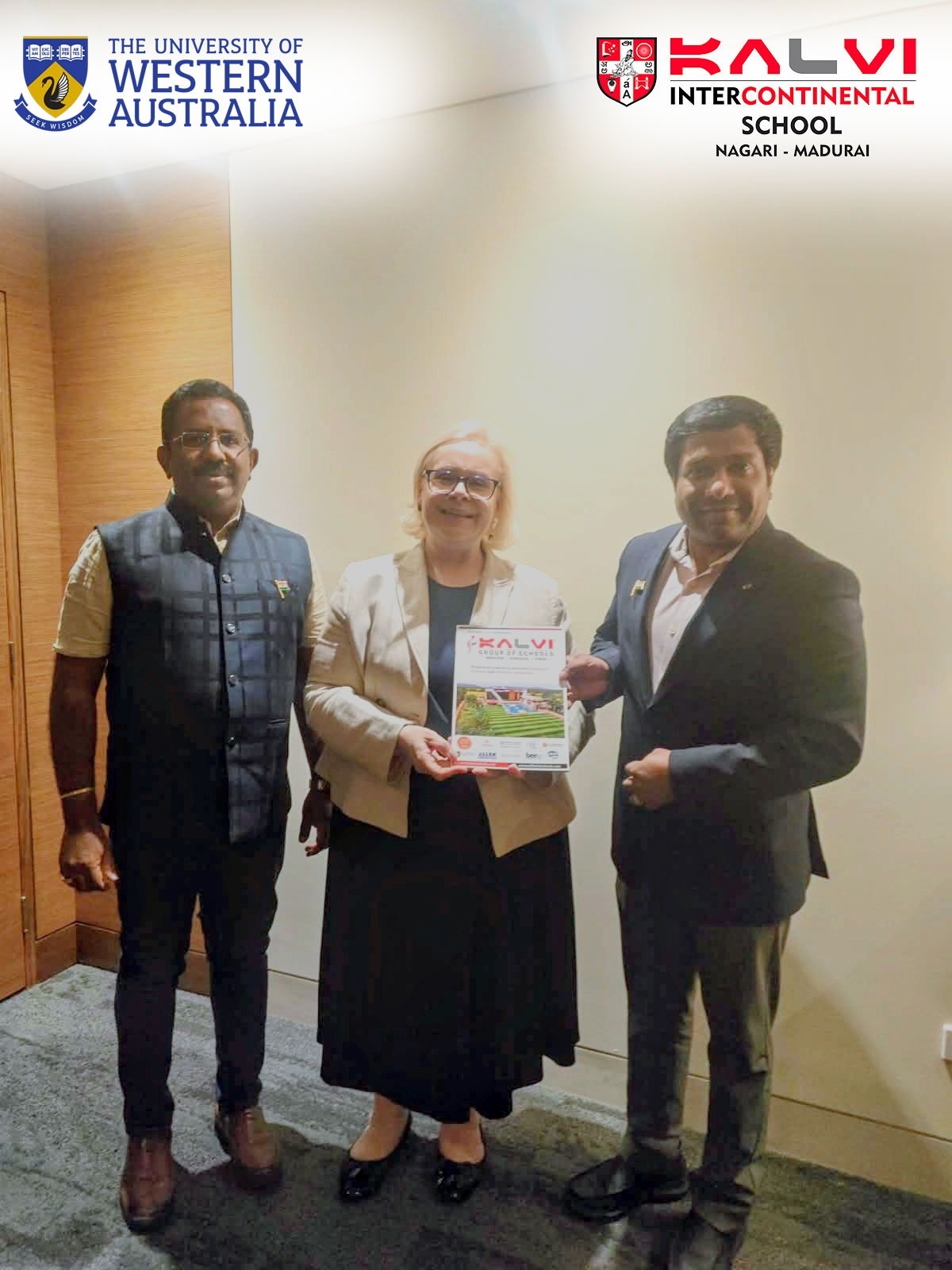 Proud Moment for Kalvi Group of Schools at The University of Western Australia (UWA), Perth!